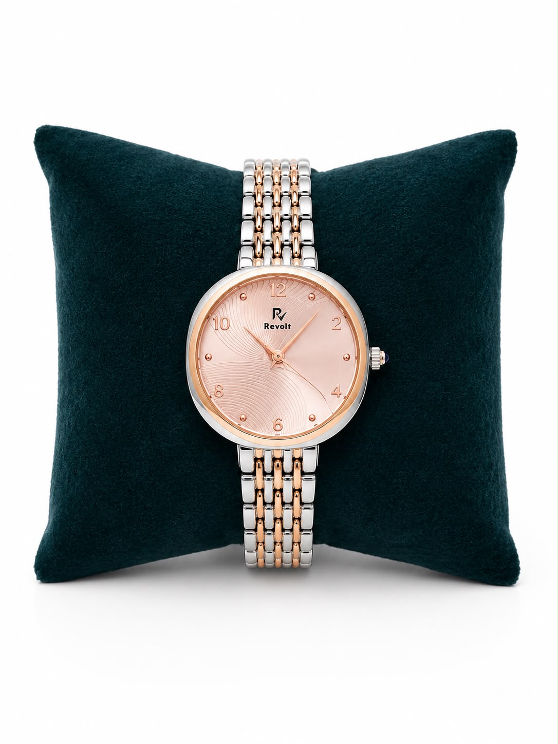 Revolt Women's Rose Gold & Silver Analog Watch