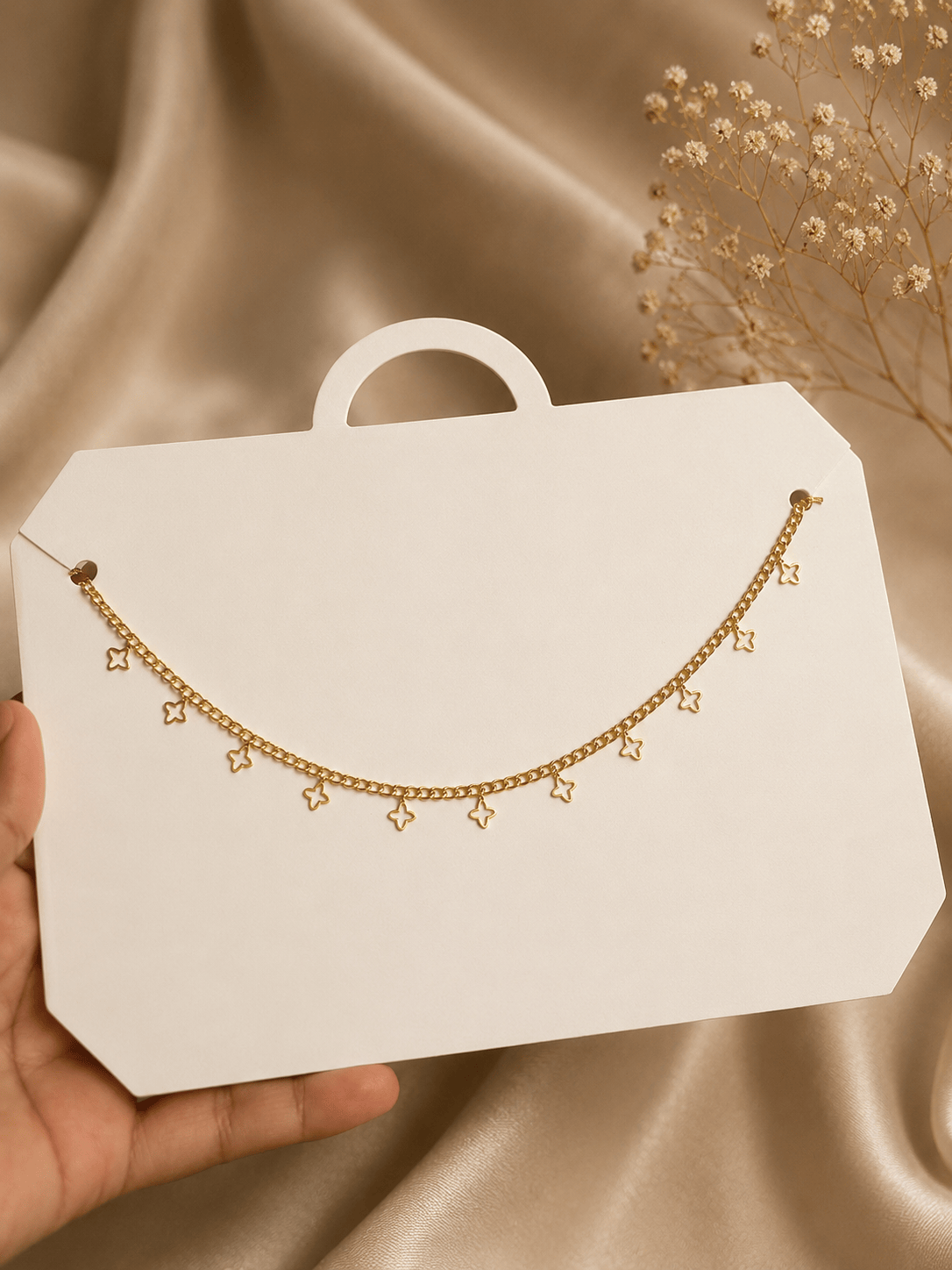 Clover Charm Gold Anklet