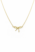 🧚Elegant Bow Pendant Necklace – Anti-Tarnish Gold Finish