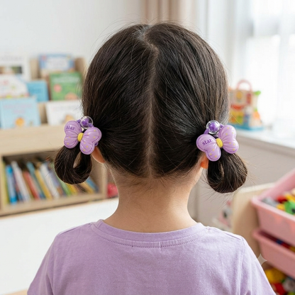 Adorable Butterfly "Star" Hair Tie Set (2×5 pieces)