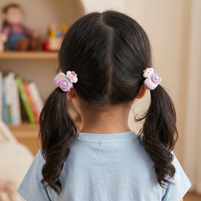 Charming Cartoon Character Hair Ties (2×5 pieces)