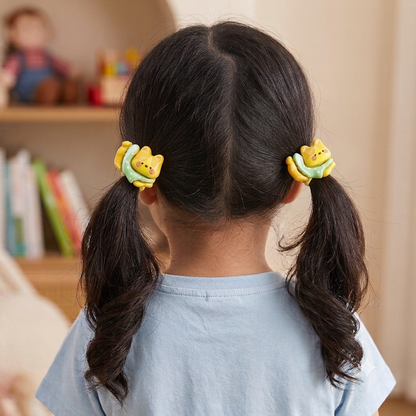 Charming Cartoon Character Hair Ties (2×5 pieces)
