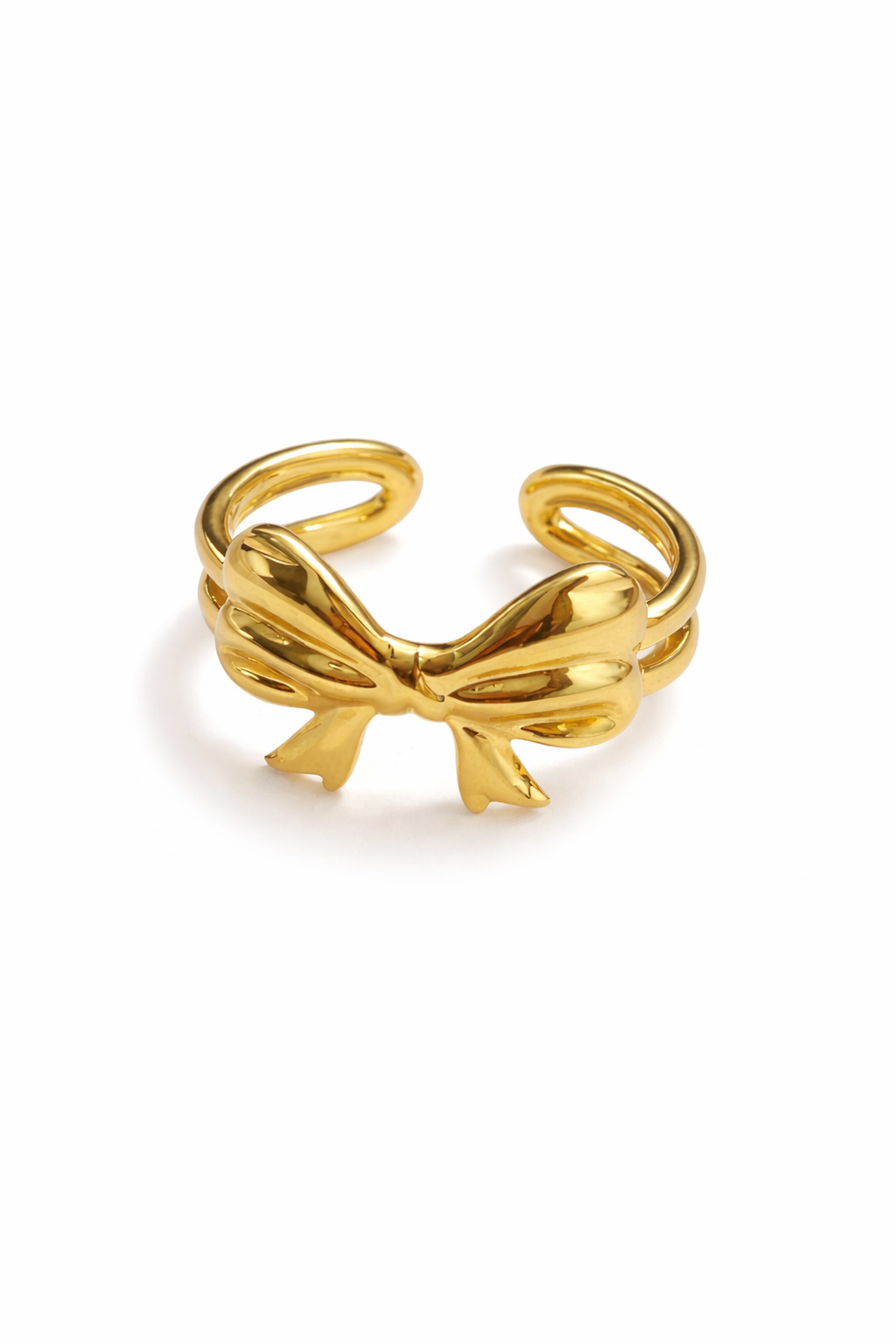 Golden Bow Adjustable Ring