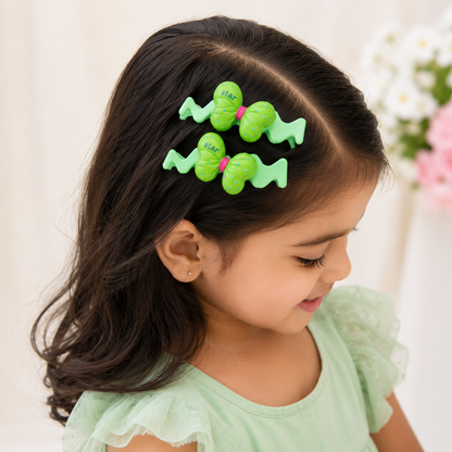 Pastel Butterfly Zigzag Hair Clips Set (2×5 pieces)