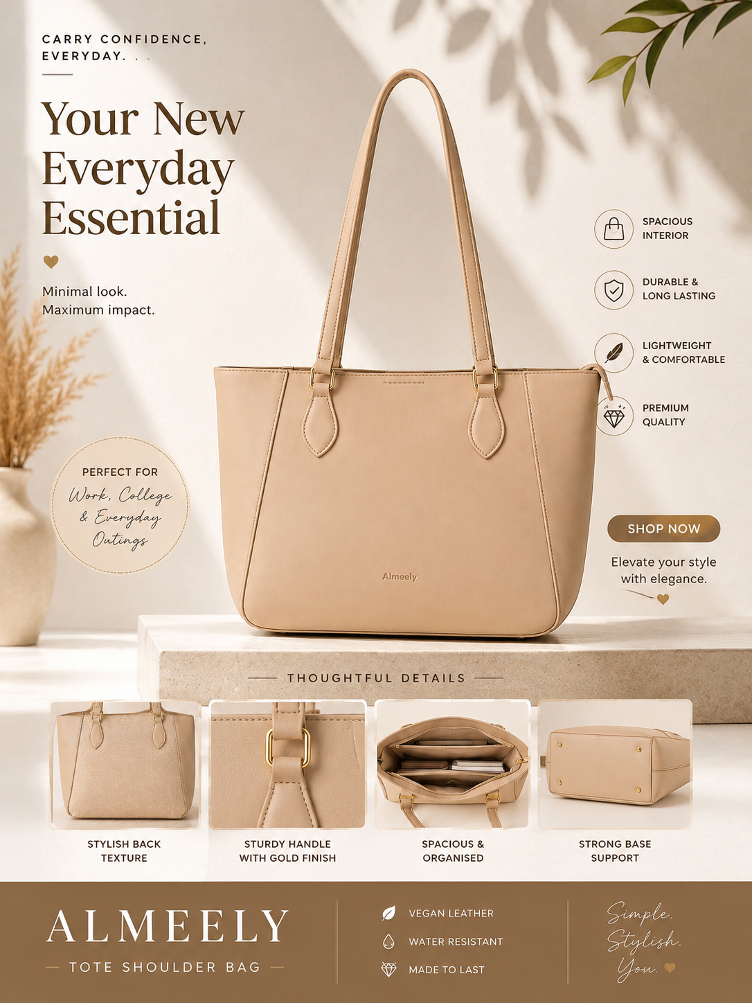 Elegant Everyday Tote Bag