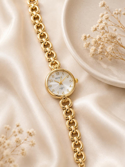 Gold-Tone Bracelet Watch