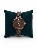 Revolt Women's Rose Gold Mesh Watch