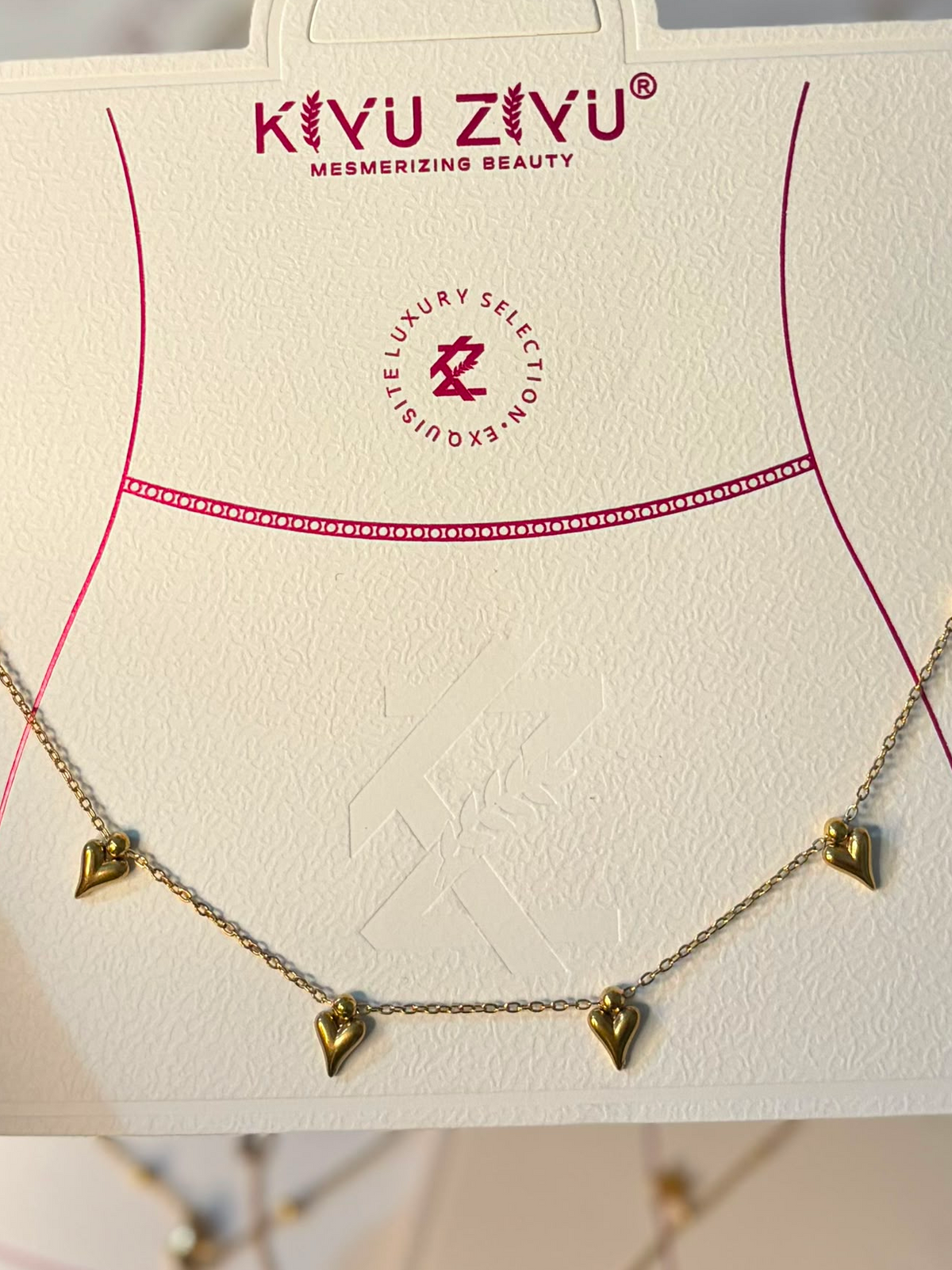 Golden Heart Dangle Hip Chain