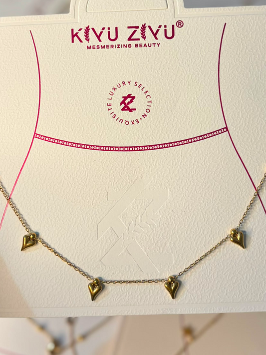 Golden Heart Dangle Hip Chain