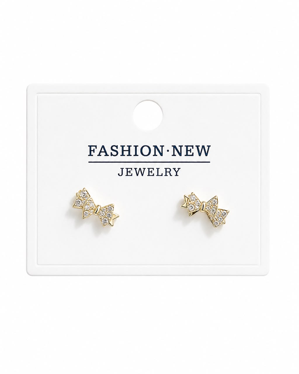 Sparkle &amp; Bow Stud Earrings