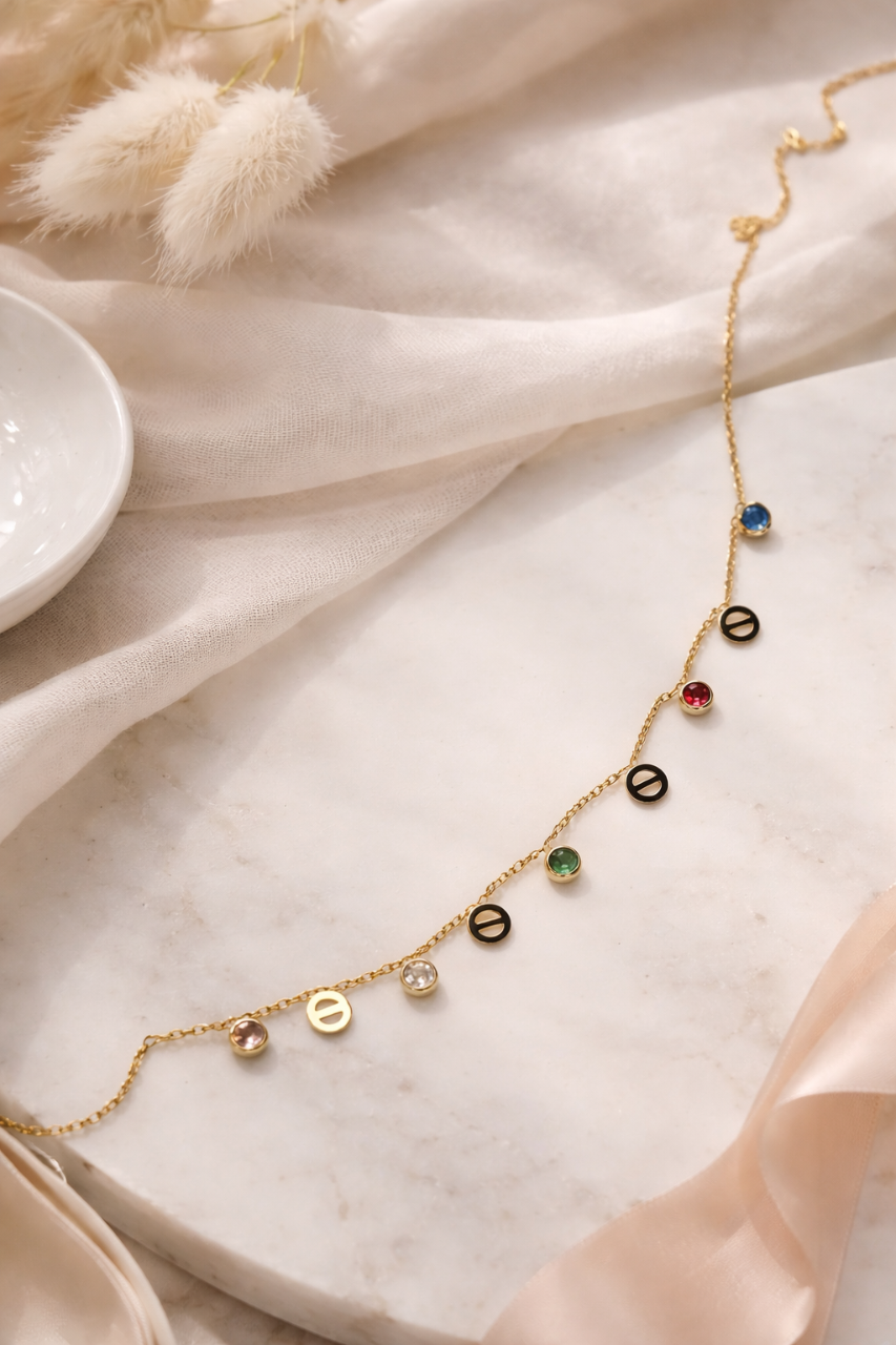 🤹‍♂️Multi-Charm Anti-Tarnish Gold chain