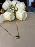 Golden Heart Pendant Necklace
