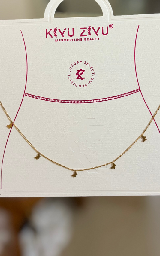 Golden Butterfly Dangle Belly Chain