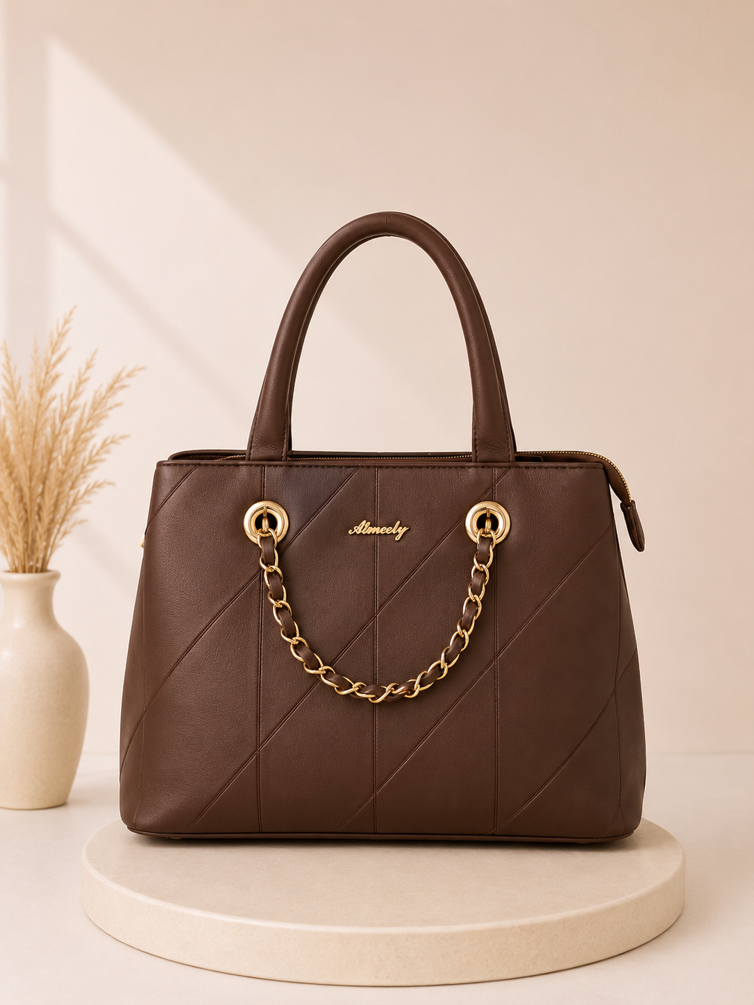 Elegant Brown Women's Handbag