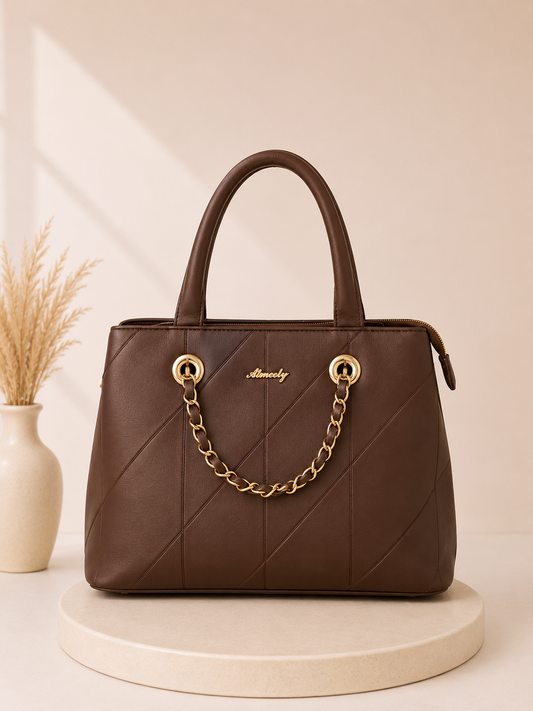 Elegant Brown Women's Handbag