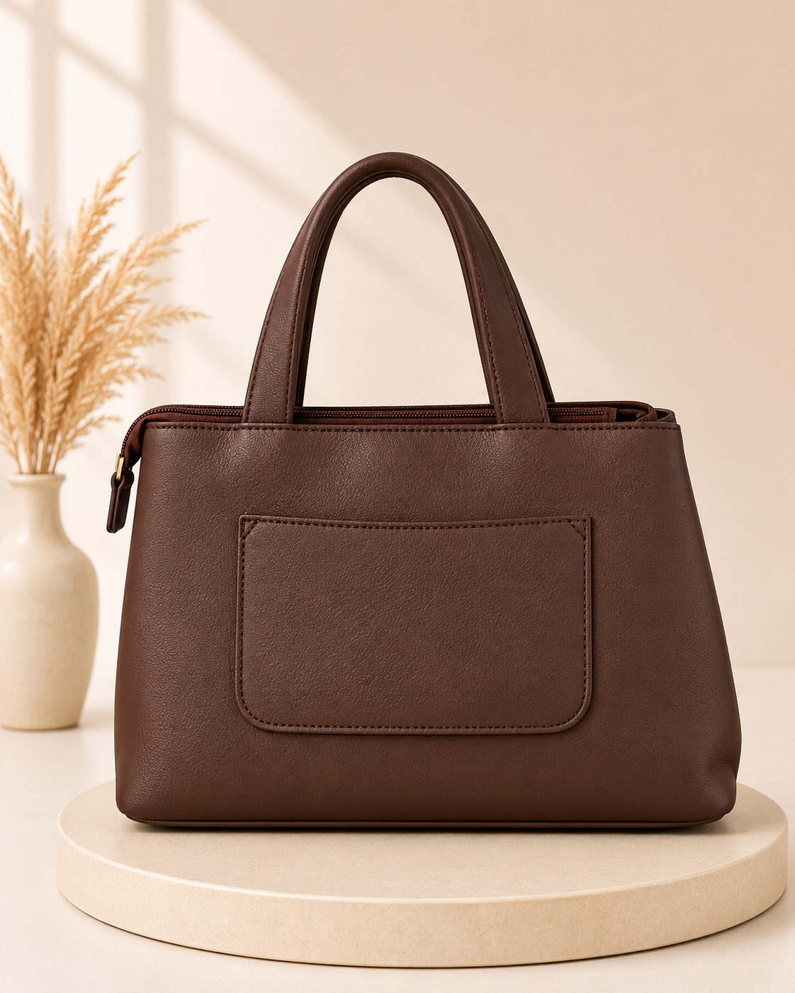 Elegant Brown Women's Handbag