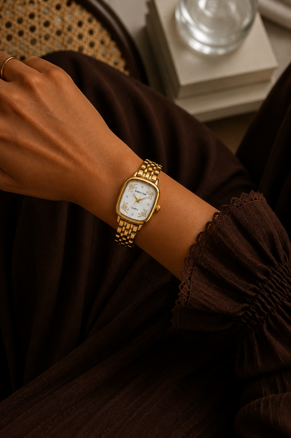 Luna Bloom Gold Watch