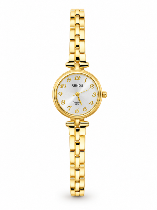 RENOS Gold-Tone Quartz Bracelet Watch